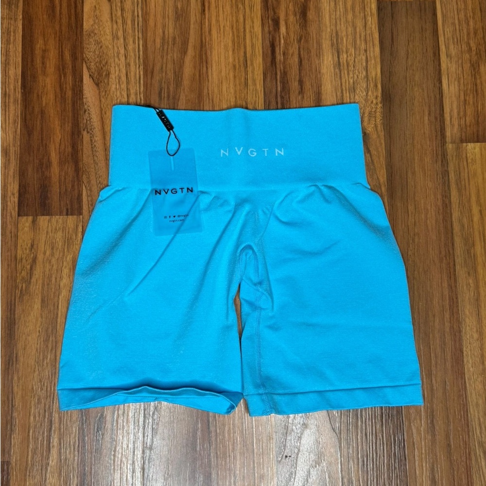 NVGTN Women's Vibrant Blue Bike Shorts